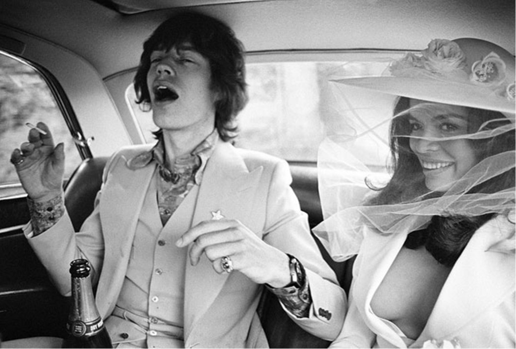 Mick y Bianca Jagger. 